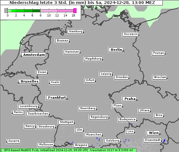 Niederschlag, 28. 12. 2024