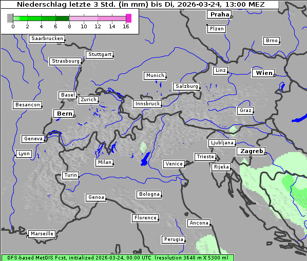 Niederschlag, 24. 3. 2026