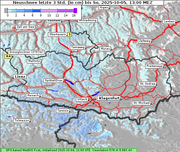 Neuschnee, 5. 10. 2025