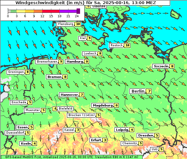 Wind, 16. 8. 2025