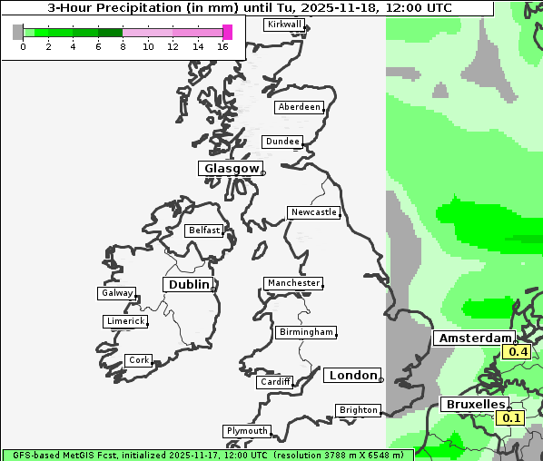 Niederschlag, 18. 11. 2025