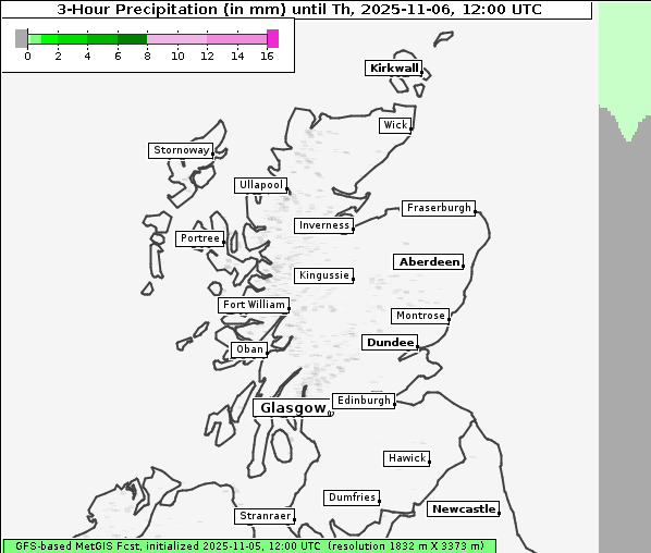 Niederschlag, 6. 11. 2025