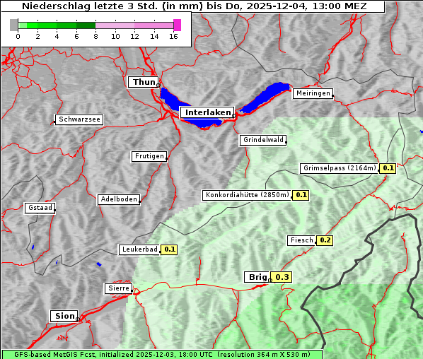 Niederschlag, 4. 12. 2025