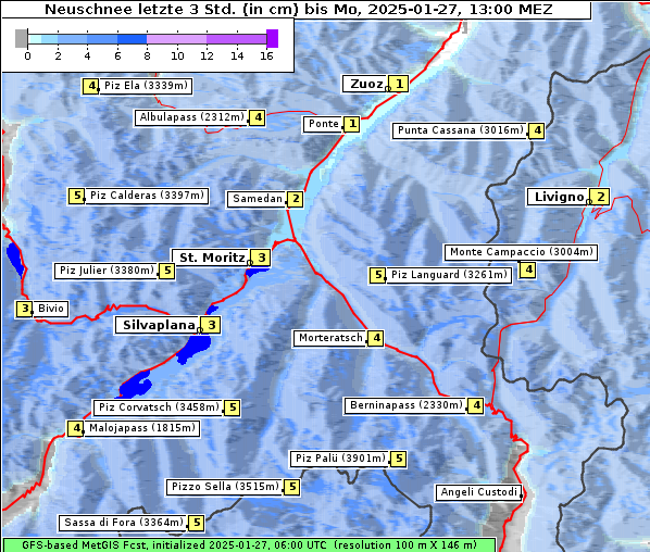 Neuschnee, 27. 1. 2025