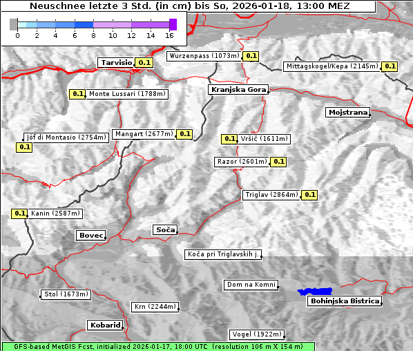 Neuschnee, 18. 1. 2026