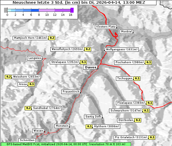 Neuschnee, 14. 4. 2026