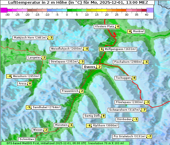 Temperatur, 1. 12. 2025