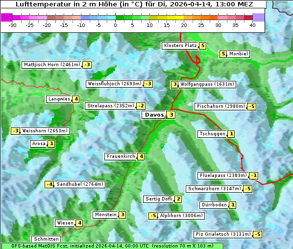 Temperatur, 14. 4. 2026