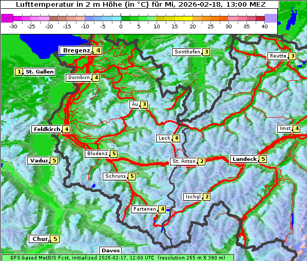 Temperatur, 18. 2. 2026