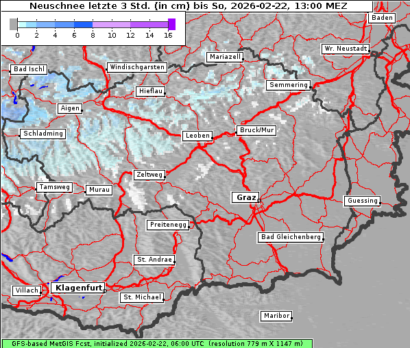 Neuschnee, 22. 2. 2026