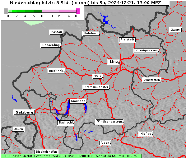 Niederschlag, 21. 12. 2024