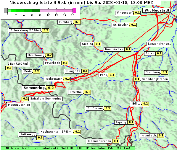 Niederschlag, 10. 1. 2026
