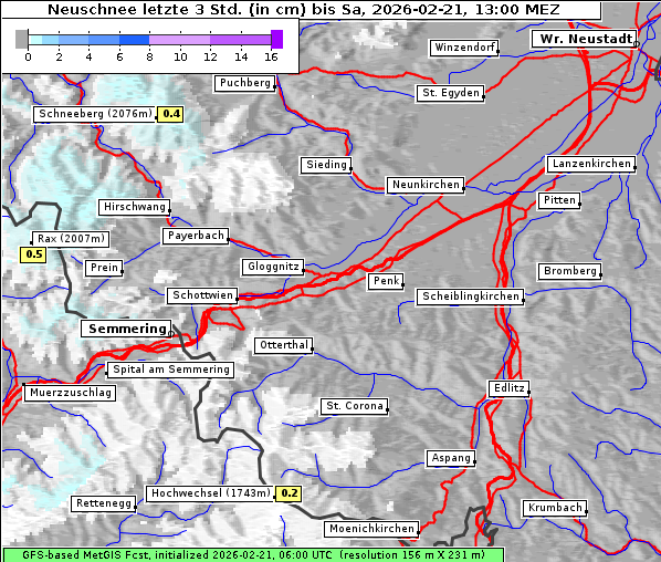 Neuschnee, 21. 2. 2026