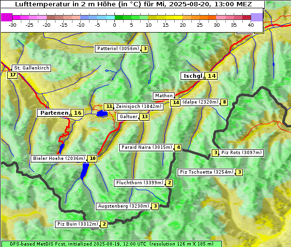 Temperatur, 20. 8. 2025