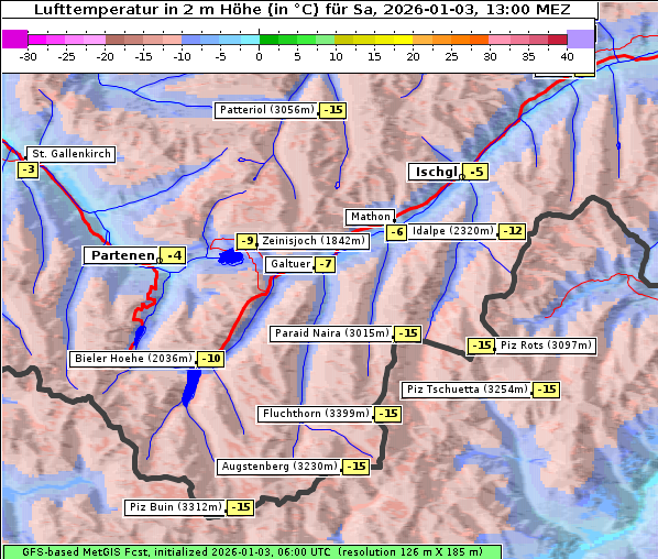 Temperatur, 3. 1. 2026