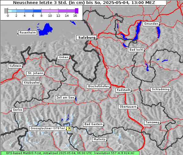 Neuschnee, 4. 5. 2025