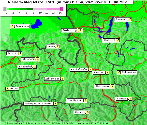 Niederschlag, 4. 5. 2025