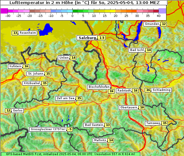Temperatur, 4. 5. 2025