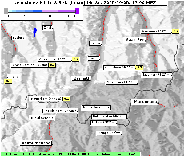 Neuschnee, 5. 10. 2025