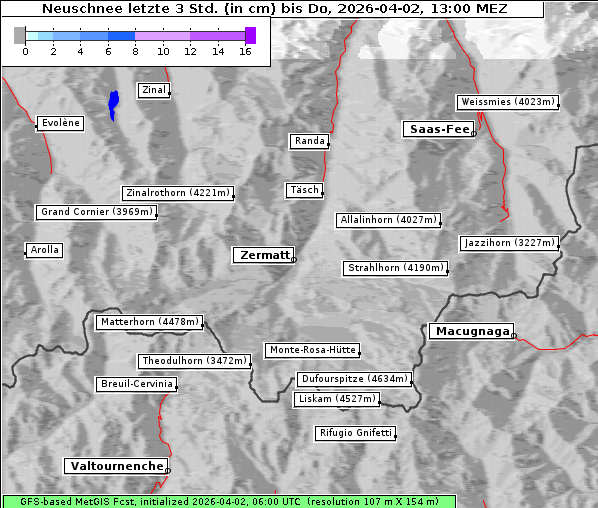 Neuschnee, 2. 4. 2026