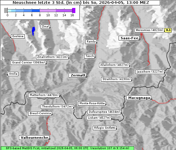 Neuschnee, 5. 4. 2026