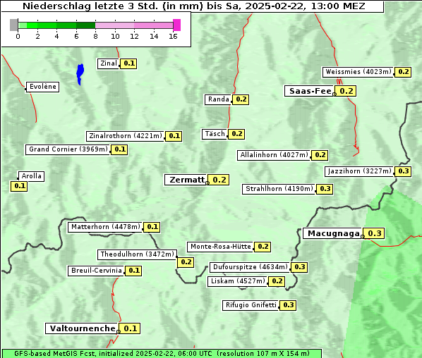 Niederschlag, 22. 2. 2025