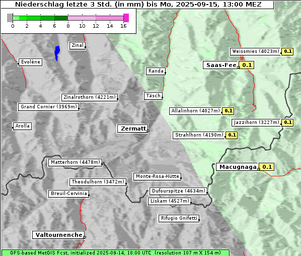 Niederschlag, 15. 9. 2025