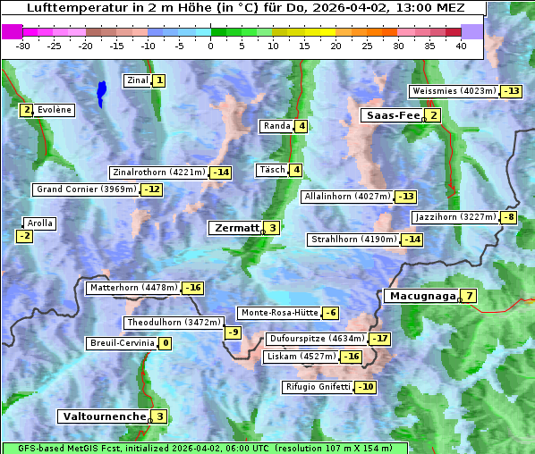 Temperatur, 2. 4. 2026