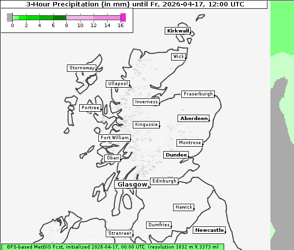 Niederschlag, 17. 4. 2026