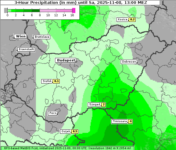 Niederschlag, 8. 11. 2025