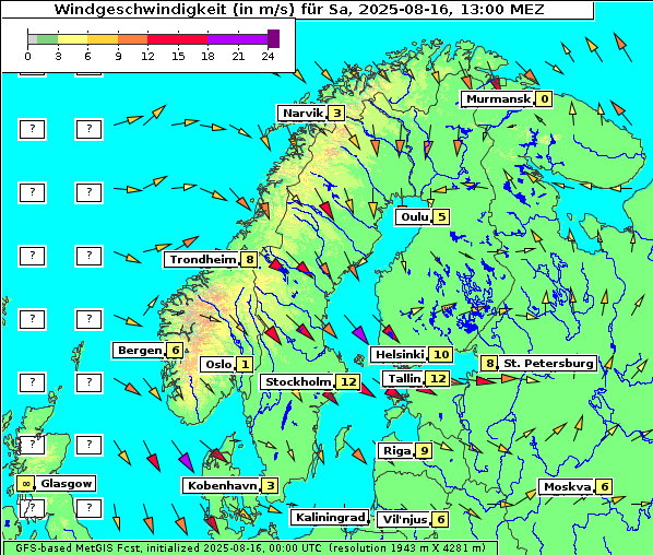 Wind, 16. 8. 2025