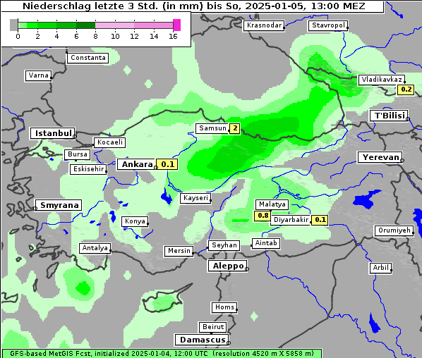 Niederschlag, 5. 1. 2025