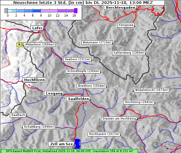 Neuschnee, 18. 11. 2025