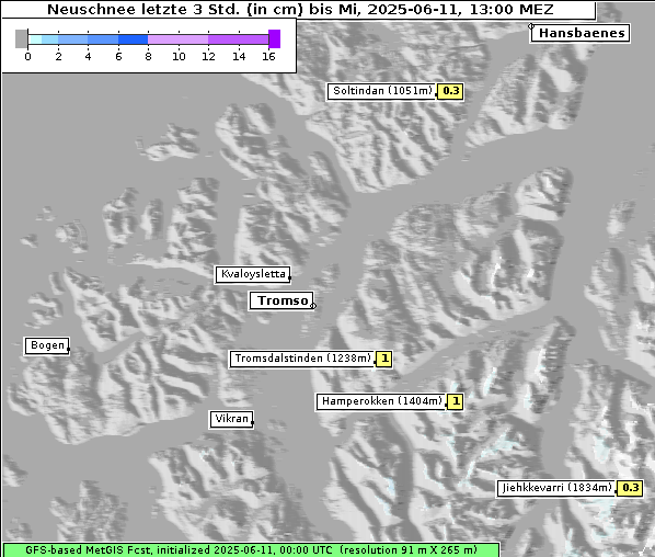 Neuschnee, 11. 6. 2025