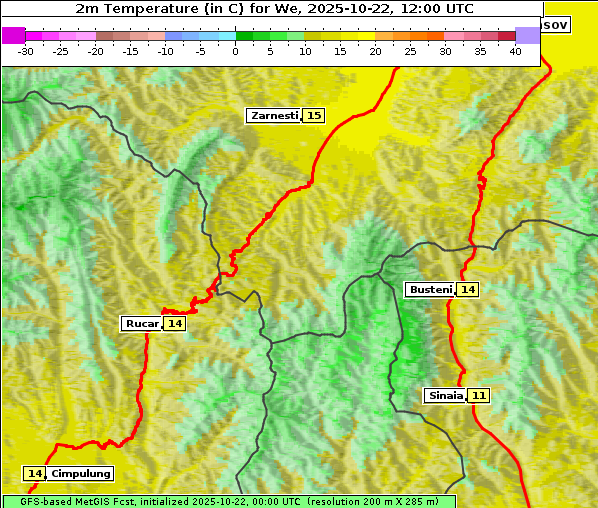 Temperatur, 22. 10. 2025