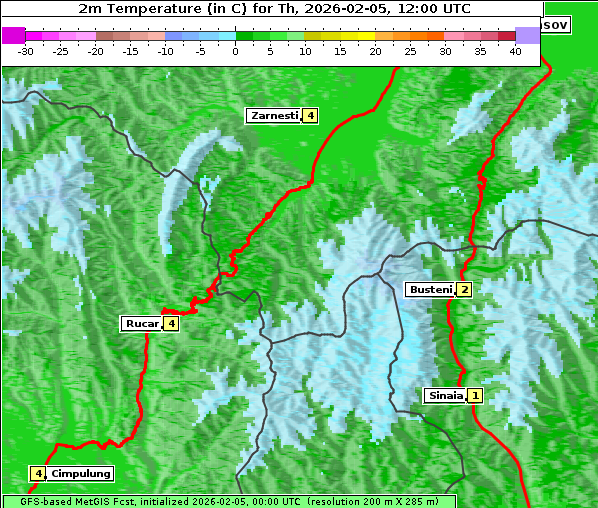 Temperatur, 5. 2. 2026