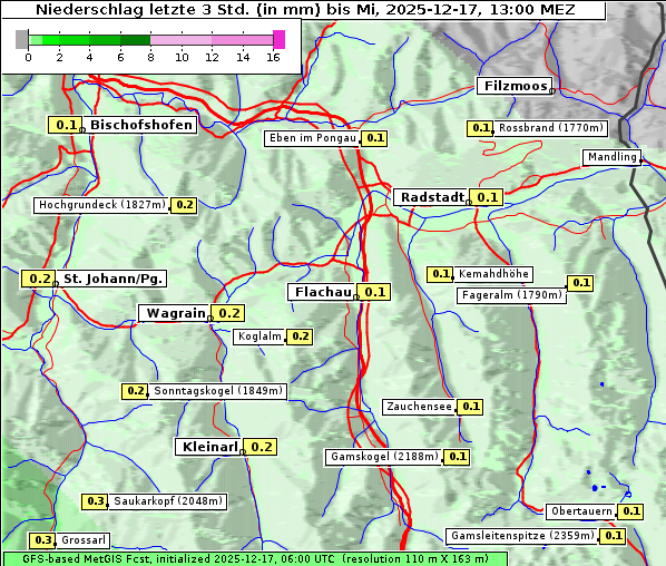 Niederschlag, 17. 12. 2025
