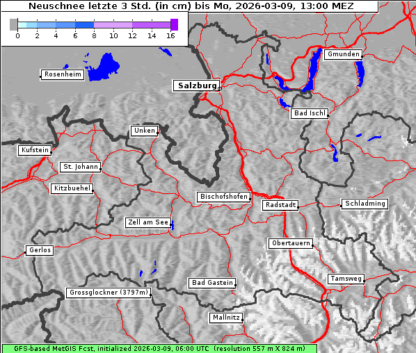 Neuschnee, 9. 3. 2026