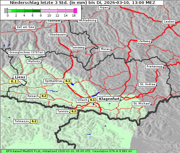 Niederschlag, 10. 3. 2026