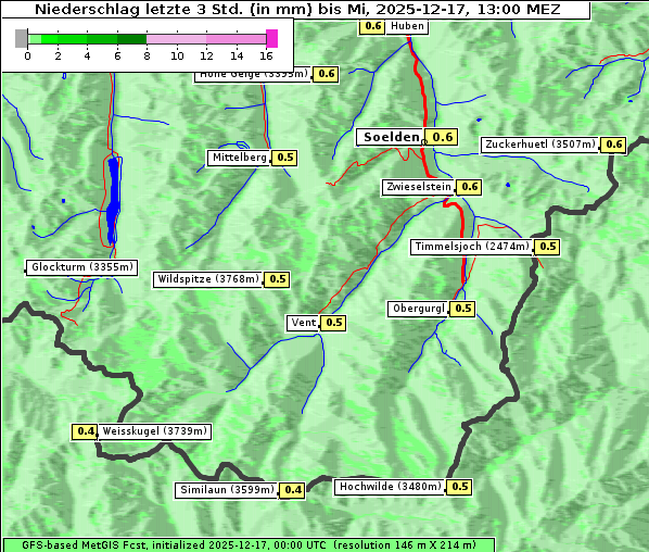 Niederschlag, 17. 12. 2025