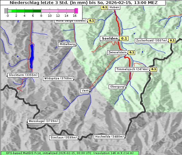 Niederschlag, 15. 2. 2026