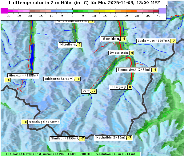 Temperatur, 3. 11. 2025
