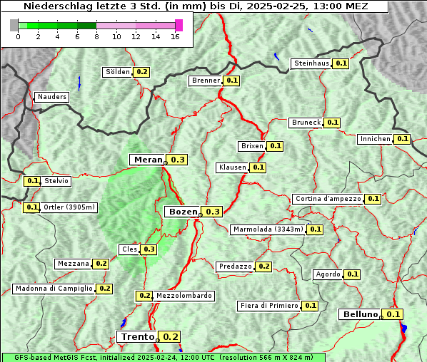 Niederschlag, 25. 2. 2025