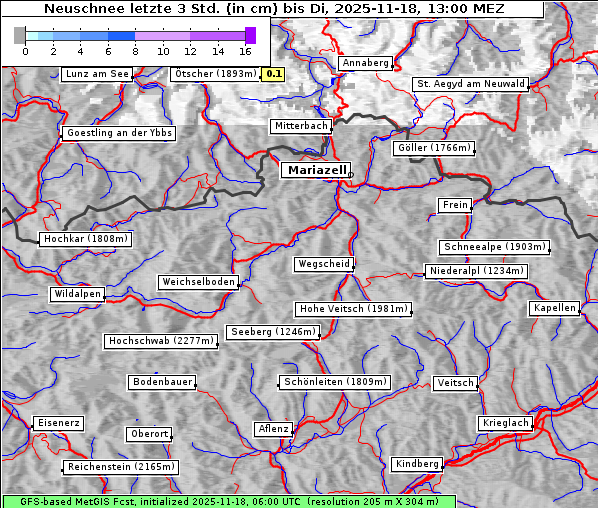 Neuschnee, 18. 11. 2025
