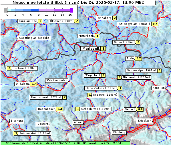 Neuschnee, 17. 2. 2026