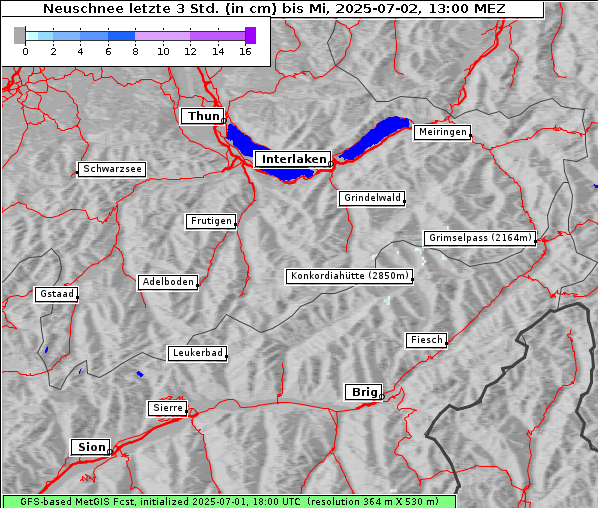 Neuschnee, 2. 7. 2025