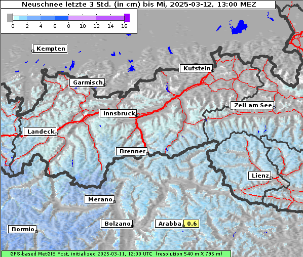 Neuschnee, 12. 3. 2025