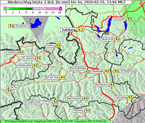 Niederschlag, 15. 2. 2026