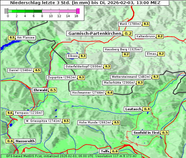 Niederschlag, 3. 2. 2026
