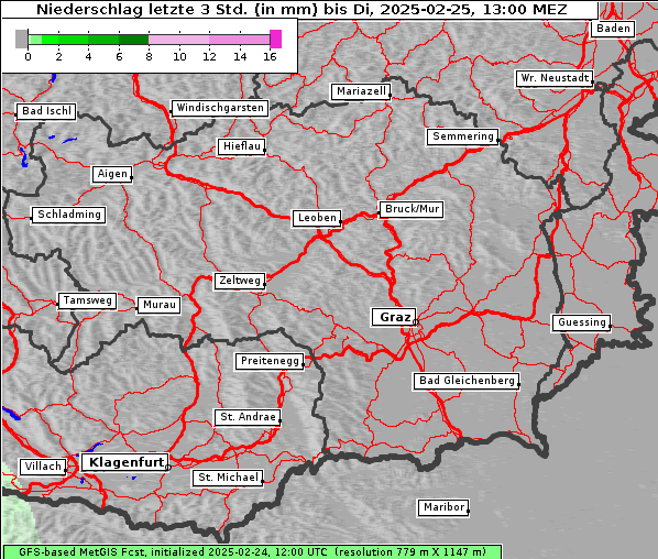 Niederschlag, 25. 2. 2025